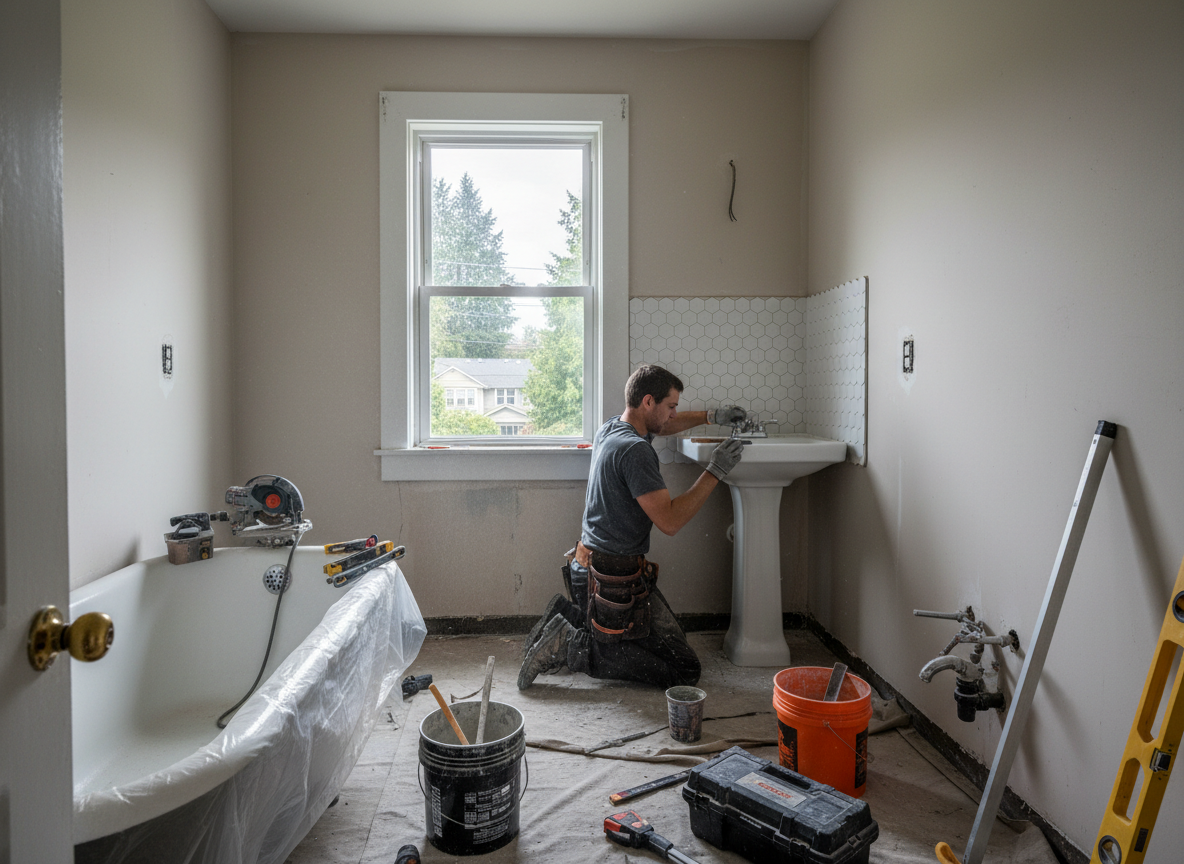 Small Bathroom Remodel in Milwaukie, OR