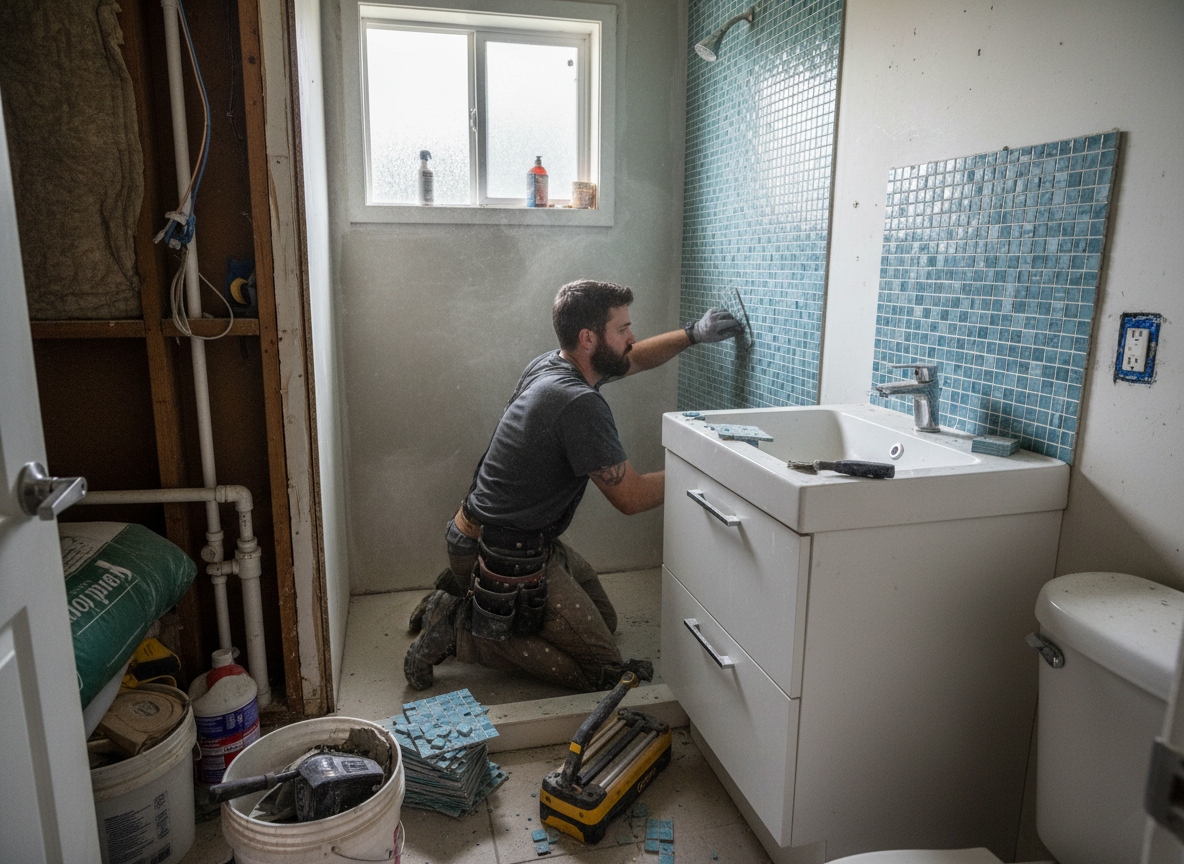 Tiny Bathroom Remodel in Milwaukie, OR