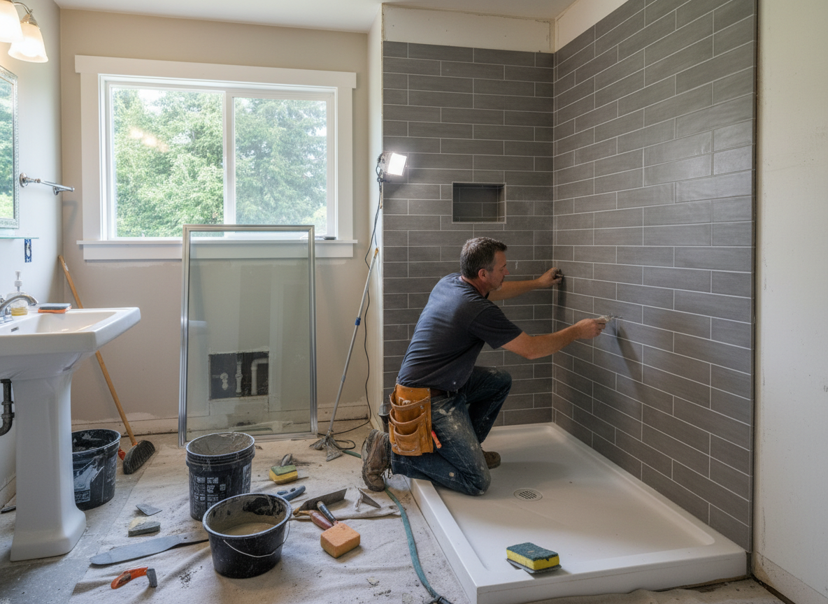 Walk in Shower Remodel in Milwaukie, OR